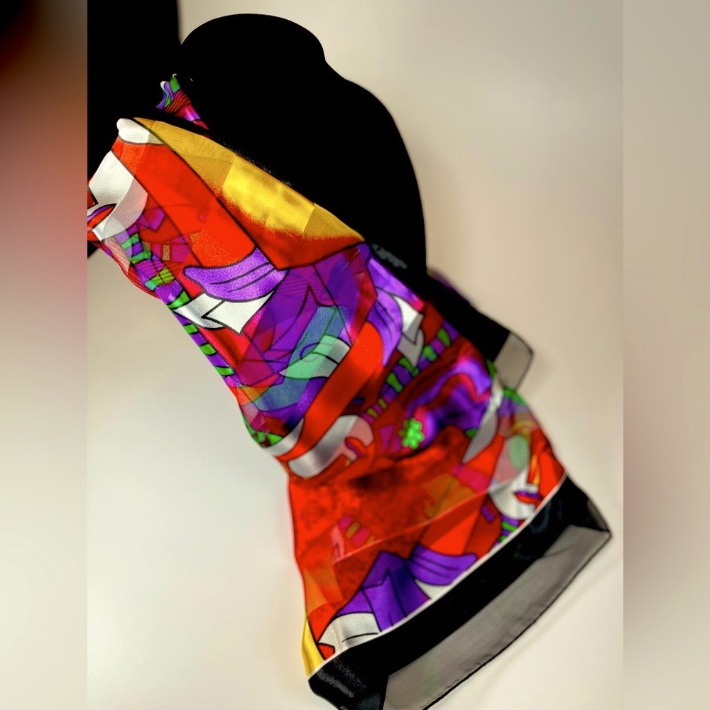 polyester Dreams:Chromatic Symphony Scarf